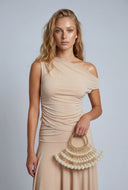 Ruched One Shoulder Top