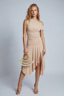 Ruched One Shoulder Top