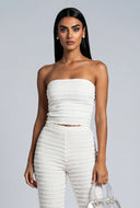Textured Crop Tube Top