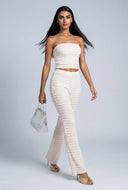 Textured Crop Tube Top