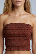 Textured Crop Tube Top
