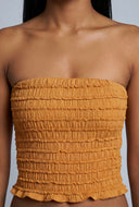 Textured Crop Tube Top