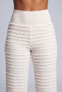 Textured Flare Pants