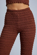 Textured Flare Pants