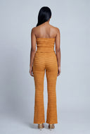 Textured Flare Pants