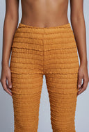 Textured Flare Pants