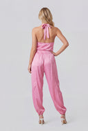 Katherine Satin Drawstring Joggers