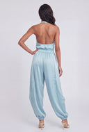 Katherine Satin Drawstring Joggers