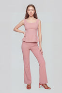 Crepe Boot Cut Pants