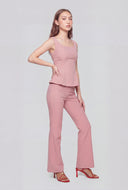 Crepe Boot Cut Pants
