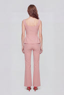Crepe Boot Cut Pants