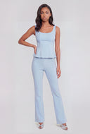 Crepe Boot Cut Pants