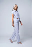 Striped High Waist Pants