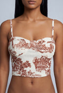 Araceli Crop Bustier Top