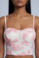 Araceli Crop Bustier Top