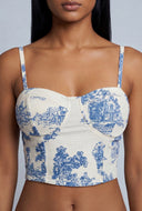 Araceli Crop Bustier Top