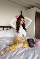 Botanical Print Palazzo Pants