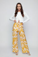 Botanical Print Palazzo Pants