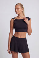 Kaylani Starfish Cap Sleeve Crop Top