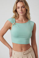 Kaylani Starfish Cap Sleeve Crop Top