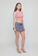 Kaylani Starfish Cap Sleeve Crop Top