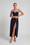 Kaylani Starfish Charm Slit Maxi Skirt