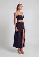 Kaylani Starfish Charm Slit Maxi Skirt
