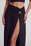 Kaylani Starfish Charm Slit Maxi Skirt