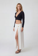 Kaylani Starfish Charm Slit Maxi Skirt