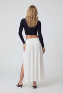 Kaylani Starfish Charm Slit Maxi Skirt