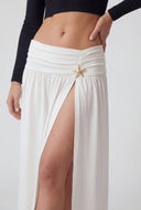 Kaylani Starfish Charm Slit Maxi Skirt