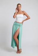 Kaylani Starfish Charm Slit Maxi Skirt