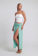 Kaylani Starfish Charm Slit Maxi Skirt