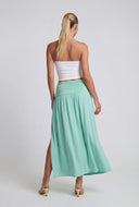 Kaylani Starfish Charm Slit Maxi Skirt