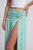 Kaylani Starfish Charm Slit Maxi Skirt