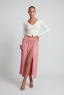 Kaylani Starfish Charm Slit Maxi Skirt