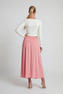 Kaylani Starfish Charm Slit Maxi Skirt