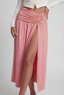 Kaylani Starfish Charm Slit Maxi Skirt