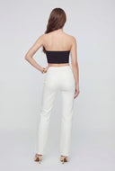 Julianna Metallic Keyhole Bustier Top