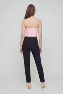 Julianna Metallic Keyhole Bustier Top