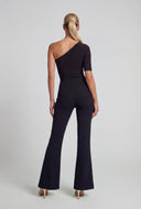 Julianna Asymmetrical Crepe Dress Pants