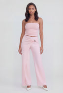 Julianna Asymmetrical Crepe Dress Pants