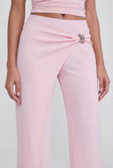 Julianna Asymmetrical Crepe Dress Pants