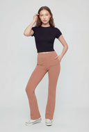 Ribbed High Neck T-Shirt
