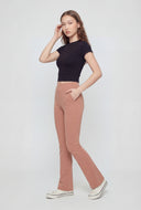 Ribbed High Neck T-Shirt