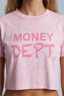 Acid Wash Graphic Crop Top