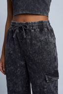 Acid Wash Cargo Pants