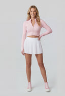 April Ribbed Zip Crop Active Jacket