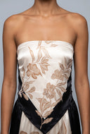 Alexandra Floral Satin Crop Top