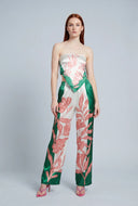 Alexandra Floral Satin Crop Top